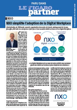 Digital Workplace NXO dans le Figaro - Couv