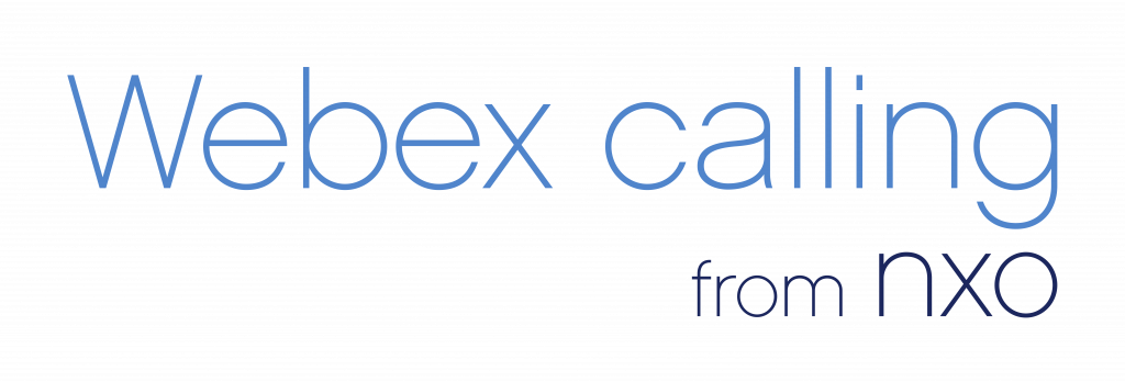 Webex calling from NXO - logo été 21