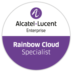 Logo Alcatel Rainbow Cloud Spécialiste - NXO