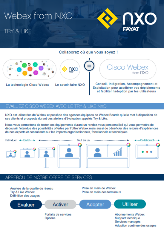 TRY & LIKE : WEBEX FROM NXO - Couverture