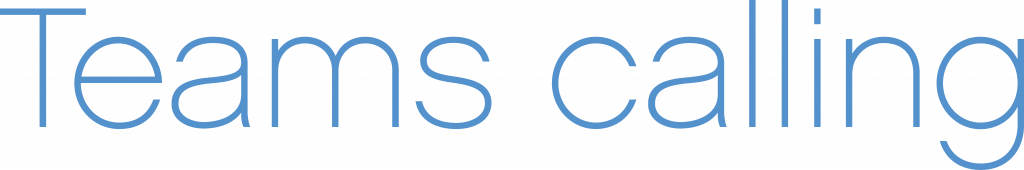 Logo Teams Calling - NXO - Bleu